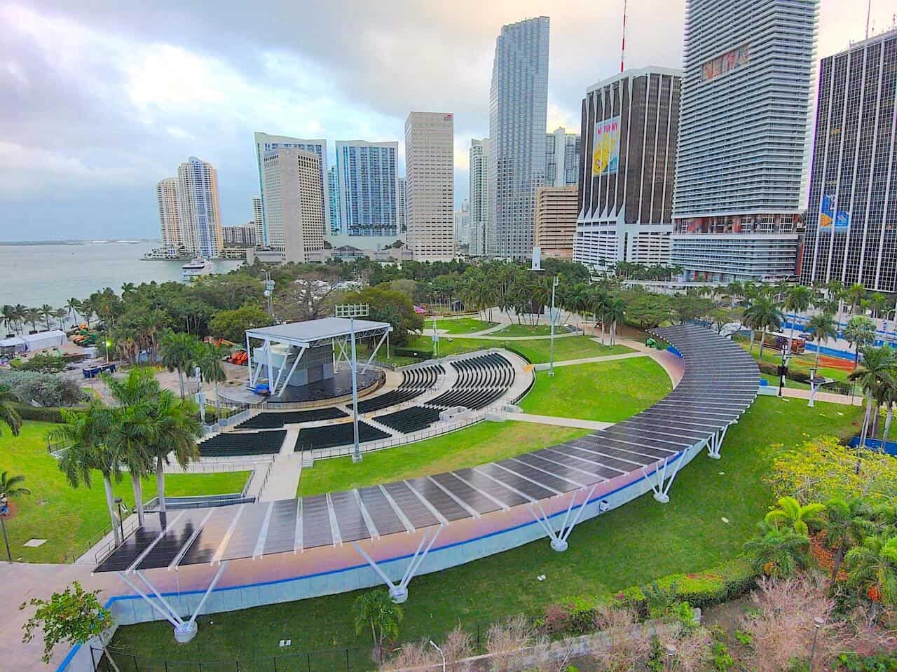 Bayfront Park Miami-Solar Canopy Installation SEM Power Florida Solar Company , FPL Solar Now