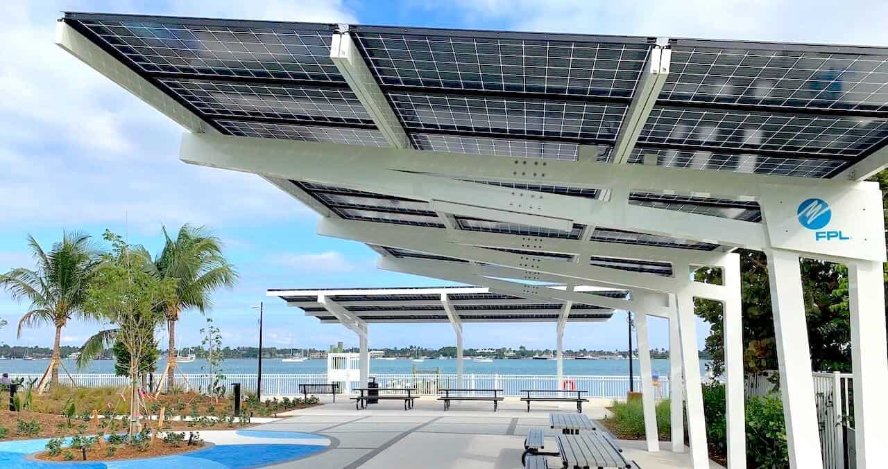 SEM Power-Lumos Solar Solarscape Canopy-Manatee Lagoon-Riviera Beach FL , FPL Solar Now