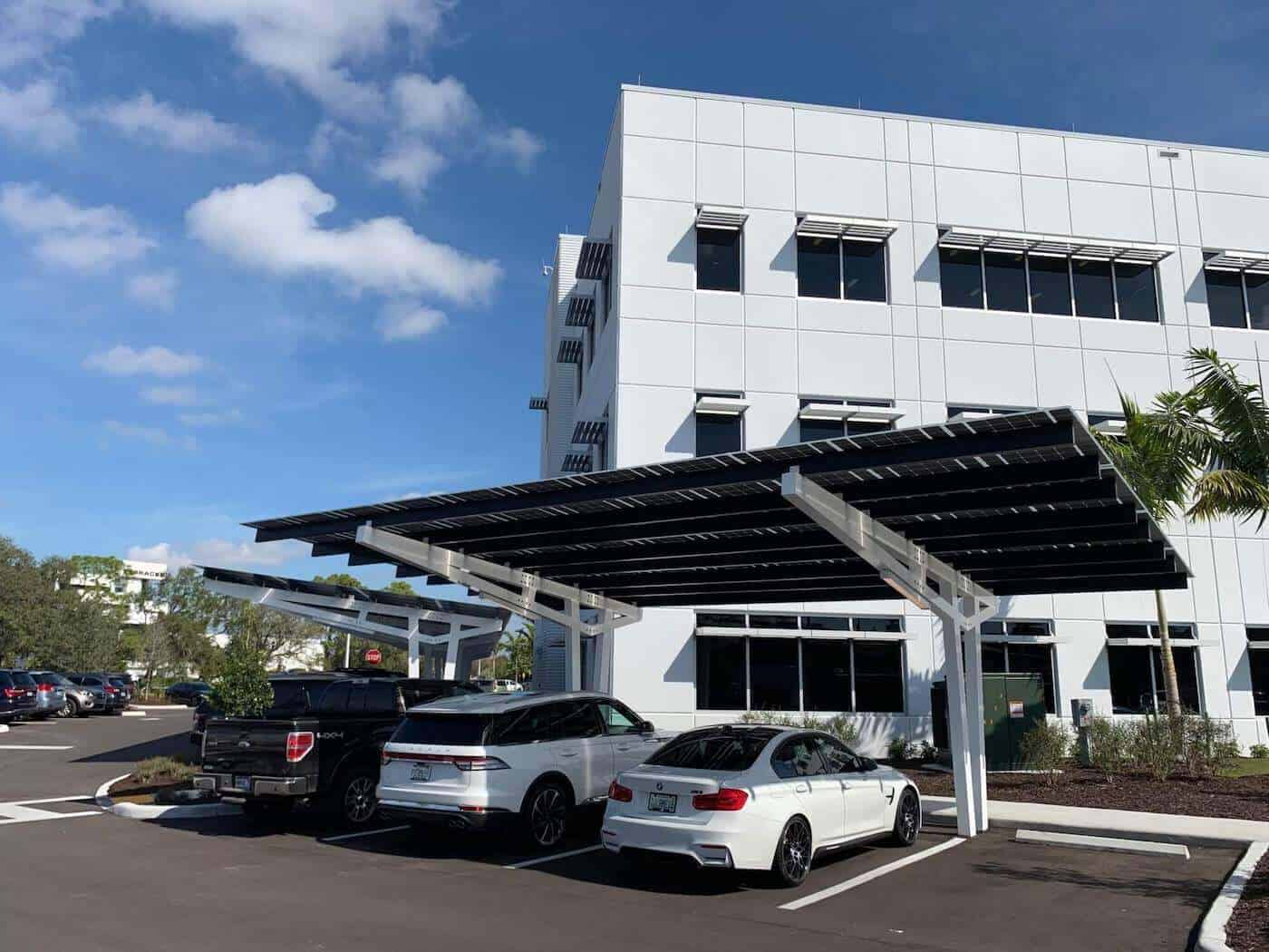 Finemark-bank-solar-carport-rear , Solar Carport